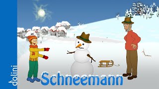 Schneemann  Winterlied von Dolini  Weihnachtslieder zum Mitsingen [upl. by Shandee]