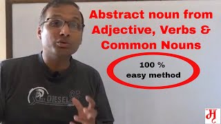 Abstract noun from Adjective verb amp common noun Session 7 [upl. by Dugas33]