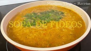 SOPA DE FIDEOS marilinnvlogs [upl. by Suoicerpal]