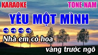 Yêu Một Mình Karaoke Tone Nam  Bm  Karaoke 9999  Beat Mới [upl. by Ryan]