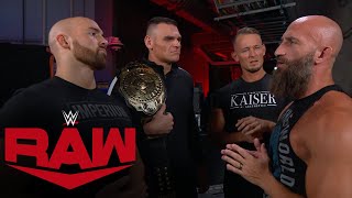 Tommaso Ciampa confronts Imperium Raw exclusive Sept 25 2023 [upl. by Ecarret]