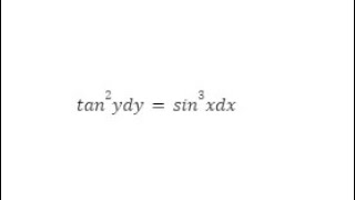 SEPARATION OF VARIABLES 27  tan2ydysin3xdx [upl. by Beverlee]