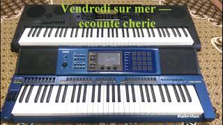 Vendredi sur mer — ecounte cherie Instrumental cover Audio [upl. by Nobile]