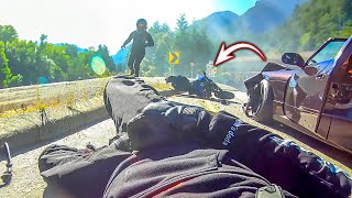 BIKERS WORST NIGHTMARE  EPIC amp CRAZY MOTORCYCLE MOMENTS 2024 32 [upl. by Neelat395]