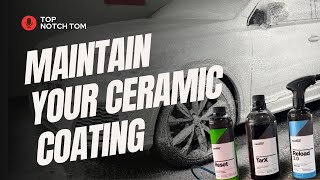 How to Maintain a Ceramic Coated Vehicle  Ceramic Coating Wash Process [upl. by Maurizia]