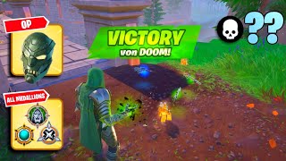 High Elimination Solo Zero Build Victory Von DOOM Win Gameplay  All Medallions In Fortnite Ch5 S4 [upl. by Stearns]