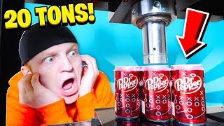 20 TON HYDRAULIC PRESS vs EXPLODING SATISFYING THINGS [upl. by Yelyah]