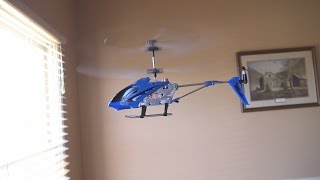 S107 Mini Metal Helicopter Review Courtesy LighTake [upl. by Horsey]