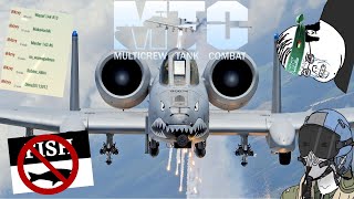 CAS is all you need  The A10 Warthog Brrrt  Roblox Multicrew Tank Combat [upl. by Iturhs]