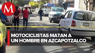 Atacan a balazos a hombre en alcaldía Azcapotzalco [upl. by Gwendolen]