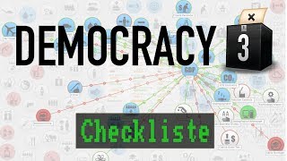 Checkliste Democracy 3  Test  Gameplay  Deutsch  HD  PC [upl. by Nwahsek286]