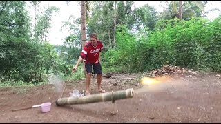 A Day of Explosions  The Filipino Bamboo Cannon Lantaka [upl. by Airretnahs]