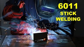 How to Stick Weld with 6011 Electrodes [upl. by Einnhoj]