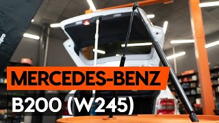 Hoe een gasveer achterklep vervangen op een MERCEDESBENZ B200 W245 AUTODOCTUTORIAL [upl. by Marlena280]