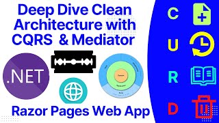 Clean architecture with razor pages web apps  Curd  CQRS  Mediator [upl. by Ayekat]