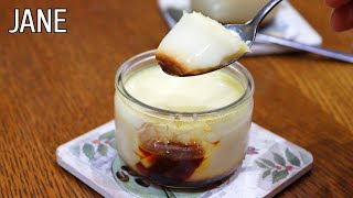 SUB Flan aux œufs  🍮 Caramel custard pudding [upl. by Einnalem]