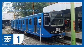 Tren Ligero Cab Ride de Tasqueña a Huipulco Metro CDMX Producciones [upl. by Vinny]