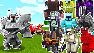 FERROUS WROUGHTNAUT vs NEW POWERFUL MOBS in Minecraft [upl. by Edalb]