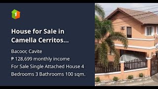 House for Sale in Camella Cerritos DaangHari Bacoor Cavite [upl. by Tigirb]