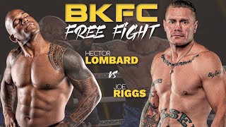 Crazy Ending Hector Lombard vs Joe Riggs  BKFC 18 [upl. by Diena]