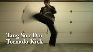 Tang Soo Do Advanced Kicks Tornado Kick Tutorial [upl. by Aenert]