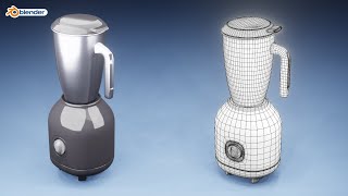 Create Mixer Grinder 3D Design  Hard Surface  Subdivision  Product Modelling in blender [upl. by Esiuole]