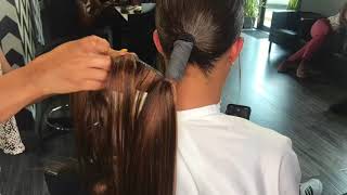 HOW TO SLEEK EXTENDED PONYTAIL [upl. by Uaerraj]