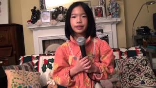 Grade 1 Voice Brahms  Ladybird first verse in english sung by 6 year old Tamra Chan [upl. by Atoiyanap]