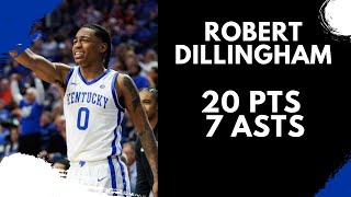 Robert Dillingham Highlights vs Stonehill  111723  20 Pts 7 Asts [upl. by Sik]