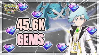 456k gems vs Arc Suit Steven and Mega Metagross  Pokemon Masters EX Summon [upl. by Eylloh]