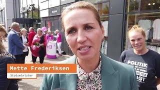 Statsminister Mette Frederiksen besøger Skanderborg [upl. by Pich]