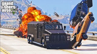 GTA 5 RIOT CONTROL VEHICLE  RCV  CRASHES  IMPACT COMPILATION  DESTRUCTION [upl. by Sherourd401]