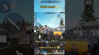 World record 😱 dabba kholne ka 🤣 freefire shorts [upl. by Margalo]