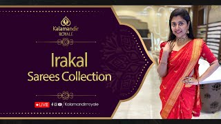 Irkal Sarees Collection LIVE by Kalamandir Royale  WhatsApp Number 9456 9456 33 [upl. by Ardni]