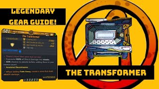 Borderlands 3 THE TRANSFORMER SHIELD LEGENDARY ITEM FARMING AND REVIEW GUIDE [upl. by Aihsetan]