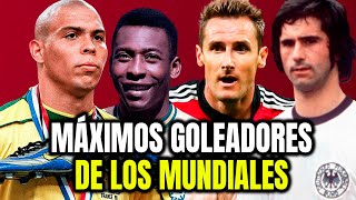 Los Máximos Goleadores Históricos de los Mundiales ⚽ [upl. by Iramaj196]