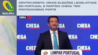 Centrodireita vence eleições legislativas em Portugal e Partido Chega tem protagonismo forte [upl. by Ynahirb]