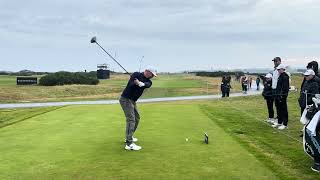 Alex Noren Driver Swing down the line St Andrews 2024 Dunhill Links [upl. by Durrell]