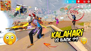 Kalahari Map Is Back 🙄 Op 1 Vs 4 Gameplay 😱 Free Fire [upl. by Artur]