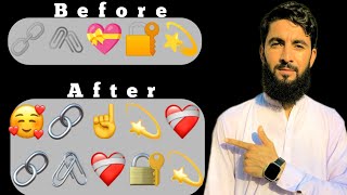 iphone emoji setting android mobile  iphone emoji kaise lgaye  tawseef ahmad technical [upl. by Greenfield]