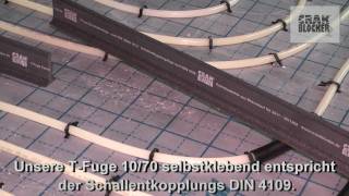 Estrich Dehnfuge T Fuge 10 70 Fliessestrich in HD  DE Crak Blocker [upl. by Drannel452]