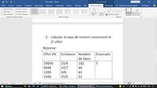 Mathématiques financière  TP Bordereau descompte [upl. by Iveel]