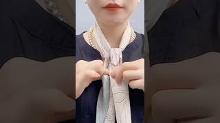 how to wrap scarf scarfstyles scarftie scarftutorial shorts tutorialyoutube scarf scarfhack [upl. by Aihppa]