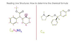 Reading Skeletal Line Structures Organic Chemistry Parts 2 amp 3 [upl. by Ysle]