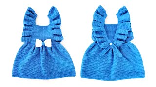 Enchanted Crochet Baby Girl Dress  Part 1 [upl. by Einnok]