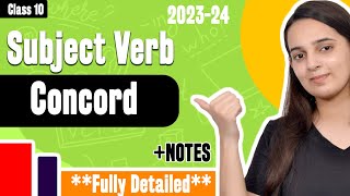 Subject Verb Concord Class 10  Subject Verb Concord Rules  CBSE English Grammar 20232024 [upl. by Eiramyma]