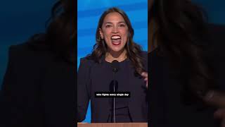 AOC at DNC ‘Trump would sell this country for a dollar’ [upl. by Conlin]