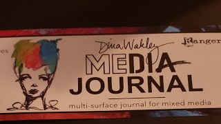 Dina Wakley Media Journal First Impressions [upl. by Anayra]