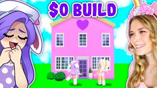 BUILDING A HOUSE From 0 DOLLARS CHALLENGE With IAMSANNA Roblox [upl. by Atiuqcir]