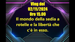 Vlog supplementare del 02112024 ore 1500 La libertà ritrovata in una sedia a rotelle [upl. by Ahsen]